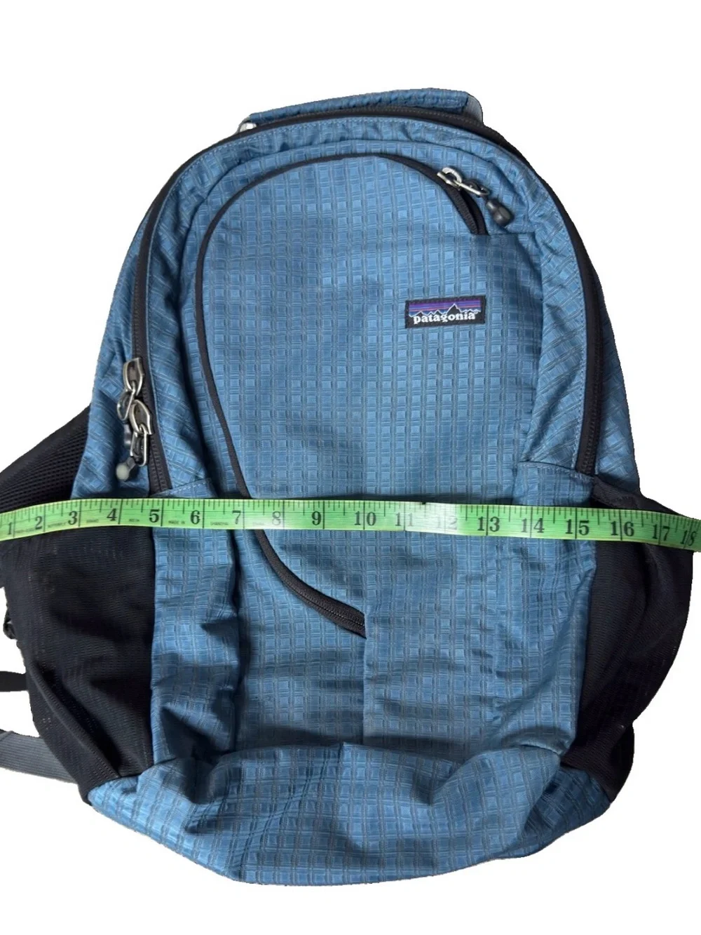 Vintage Y2K Patagonia Lightwire Backpack Blue Grid Daypack Techwear Laptop Bag